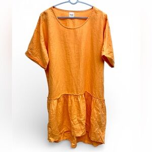Vibrant Orange Tunic Top